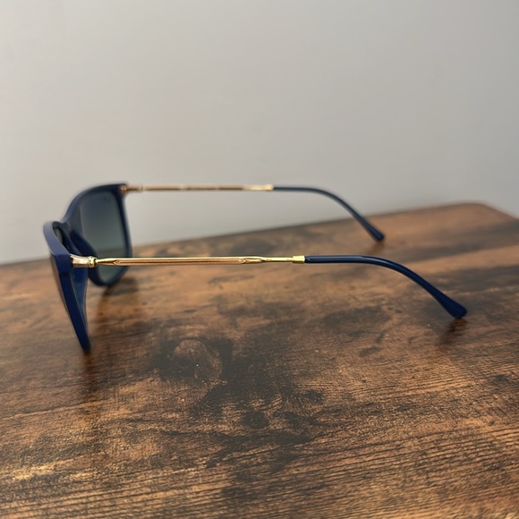 Ray-Ban Navy Blue Frame Black Lens Cat Eye Sunglasses main image 12